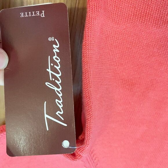 NWT Pink Floral Knit Cottagecore Tee Blouse - Picture 6 of 12